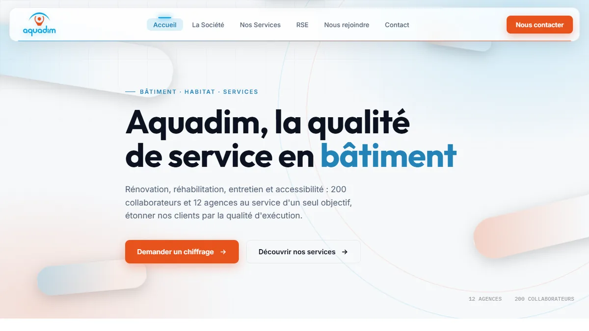 Aquadim — Rénovation énergétique du parc social