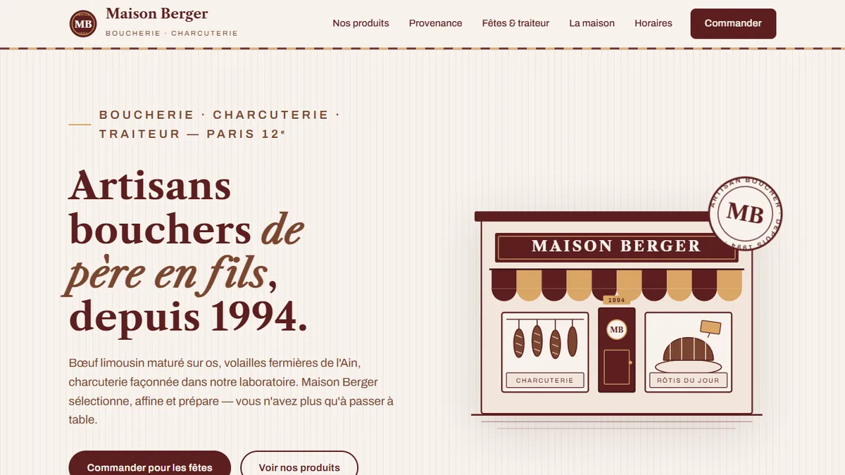 Maison Berger — Boucherie-charcuterie artisanale