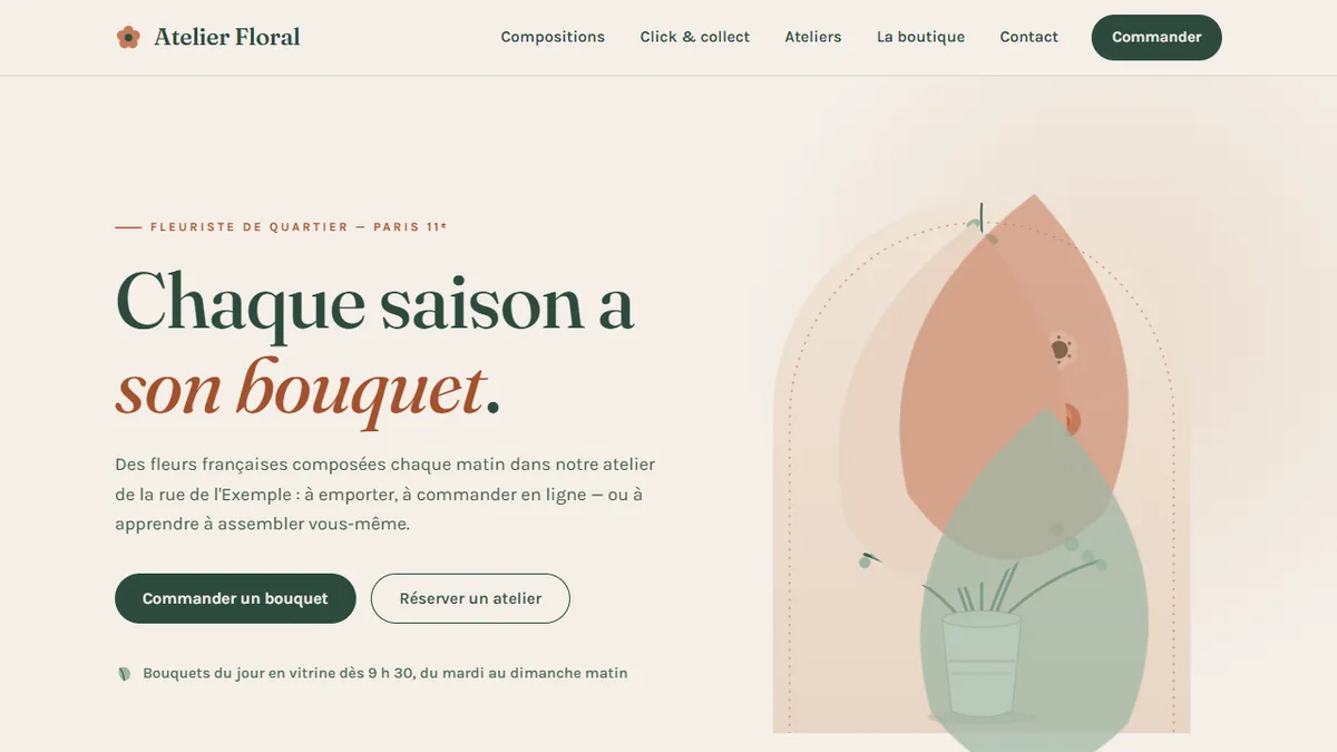 Atelier Floral — Fleuriste de quartier